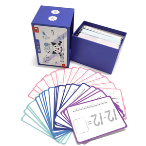 Factory OEM custom di alta qualità di alta qualità per bambini di educazione precoce per imparare a leggere le schede di memoria flash math stampate - Product Image 5