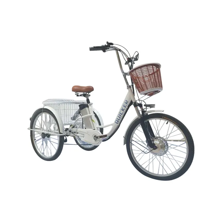 Venta de fábrica Triciclo eléctrico Tres ruedas Entrega de carga Bicicleta de triciclo para adultos 36V 48V 350W 500W 15Ah 20Ah Pasajeros de litio