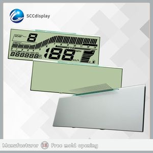 Özel 4.0V 7-Segment monokrom ekran LCD sürücü ekran modülleri pozitif HTN 7-Segment ekran motosikletler için mükemmel
