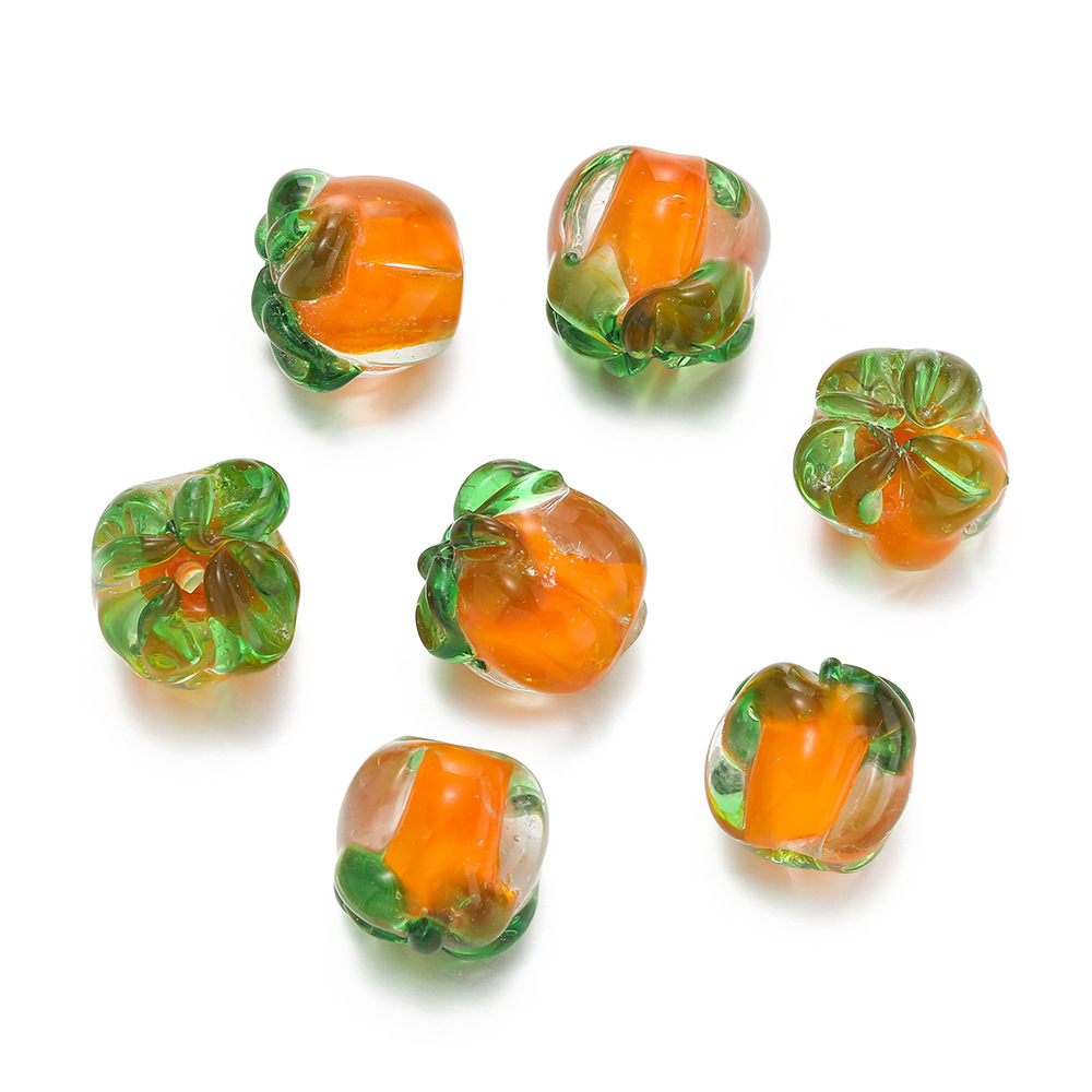 Pendentif en verre - kaki