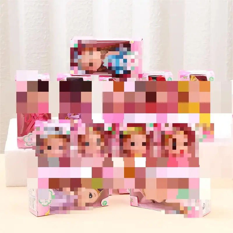 Muñecas de princesa para niñas, juguetes bonitos de 12cm para niñas, regalo de cumpleaños, muñeca de moda de maquillaje