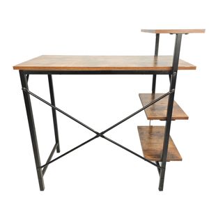 3 Tiers Storage White Fancy Wooden <strong>Computer</strong> Desk with Desktop <strong>for</strong> Study Home - Product Image 5