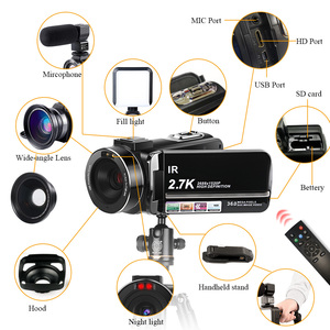 3.0 inç 36MP HD dijital Video kamera IPS LCD 16x Zoom AV gece görüş yüksek kalite profesyonel kamera CMOS görüntüleme - Product Image 3