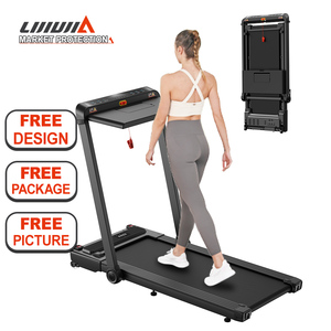 Lijiujia Free Assembly 3 in 1 Walking Pad Multiple Control Home Use Save Space Sports Fitness Running Machine