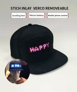 Intelligente Steuerung LED Leucht hut mit DIY-Bildschirm APP-Programmierung Coole unbegrenzte Werbe ausrüstung - Product Image 3