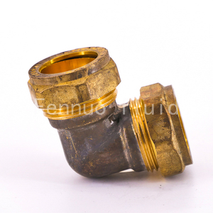 Hot Sale 22mm Australia Standard <strong>Pipe</strong> Double ELBOW Compression Copper Tube Fittings - Product Image 1