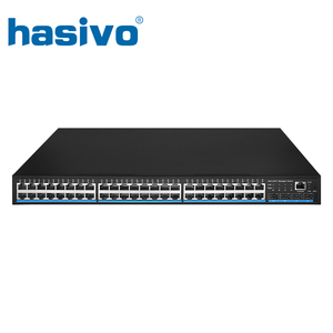 สวิตช์ PoE ที่มีการจัดการ QoS LACP VLAN รองรับพอร์ต48 Port PoE ที่มีพอร์ต4 SFP อัปลิงค์ L2