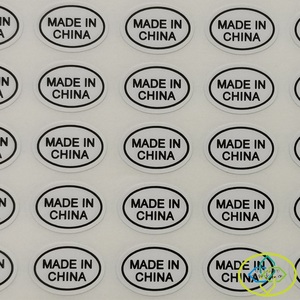 Sheet Format Coated Paper <strong>Oval</strong> Shape Customized Made in China Stickers - Product Image 2