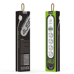 LDNIO SE4432 güç şeridi 5V/3.4A 4usb güç çıkışı gömme montaj avrupa fiş uzatma soketi - Product Image 6