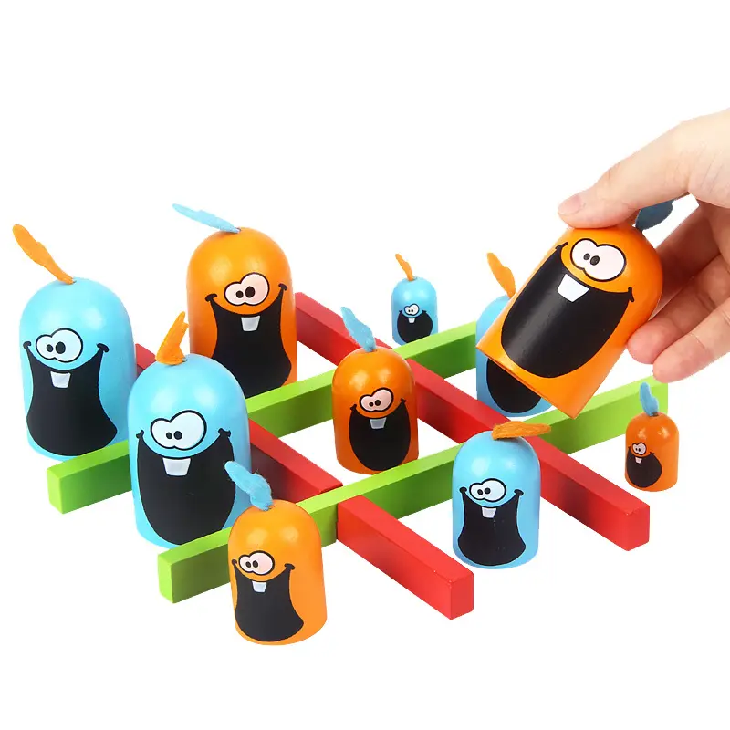 Venta caliente Juguetes Intelectual Gobble Game 3 Chain Play Juguete de escritorio educativo Juego de mesa para niños