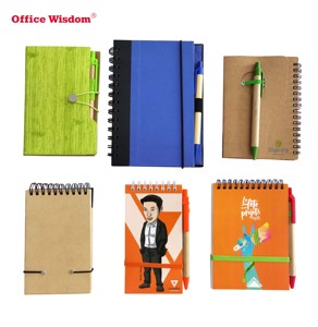 Personalized Spiral Eco <strong>Memo</strong> Sticky <strong>Notes</strong> Flag Kraft Paper <strong>Notebook</strong> Mini Small <strong>Notebook</strong> Custom Notepads With Pen and Sticky <strong>Note</strong>