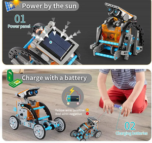 12 in 1 STEMソーラーロボットキット教育DIY組み立てソーラーパワーロボティクスビルディング科学実験セット子供のため - Product Image 5