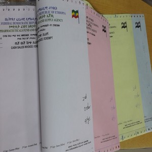 Venta caliente Forma de impresión continua de computadora 240x280mm Papel sin carbón Formas NCR
