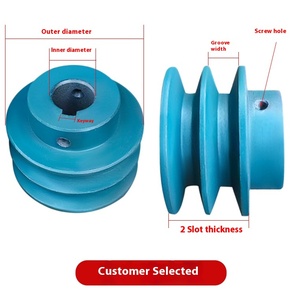 <span class=keywords><strong>V</strong></span>-<span class=keywords><strong>v</strong></span>ành Đai động cơ ròng rọc gang phẳng 2-rãnh B loại đôi rãnh tam giác nhựa bánh xe ổ đĩa bánh xe <span class=keywords><strong>v</strong></span>ành đai động cơ - Product Image 6