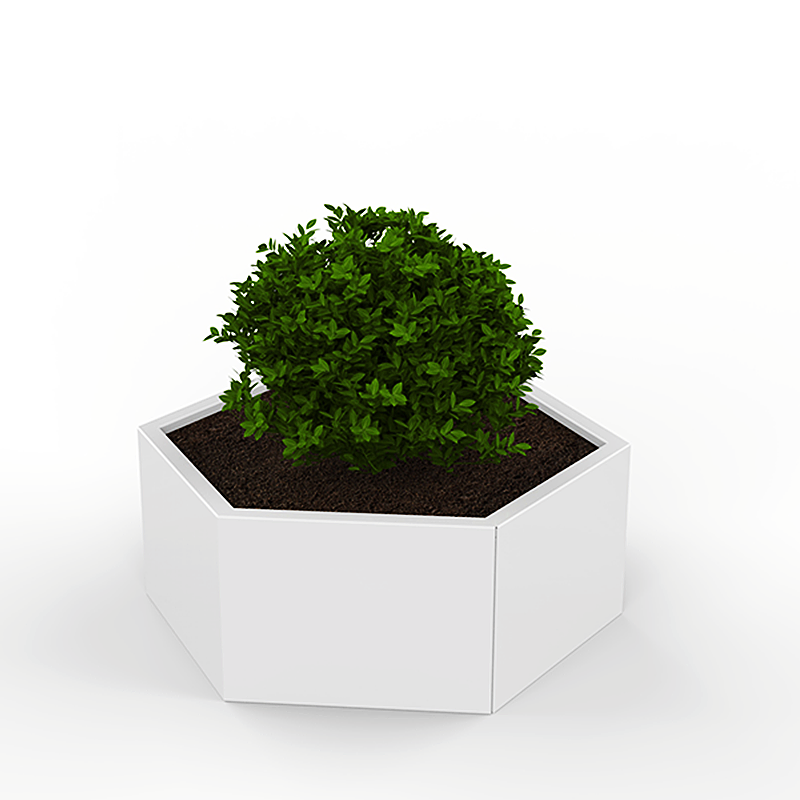 Cheap Recycle Art Plant Center Mall Garden Park Street Outdoor Station Standing Steel Planter Metal Flowerpot