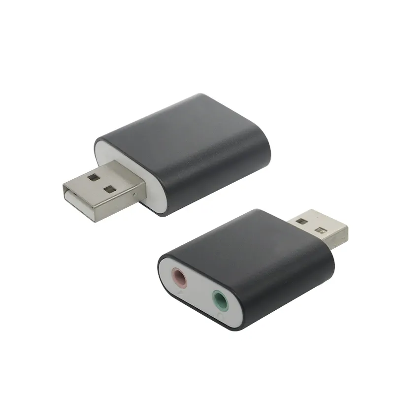 Werks-Direkt verkauf USB AM bis 3.5 Audio mit Kopfhörer-und Mikrofon buchsen Schnell lade adapter konverter