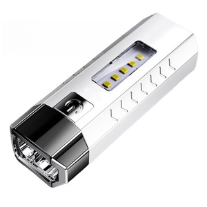 Commercio all'ingrosso all'aperto campeggio EDC torcia luce multifunzione portatile USB Power Bank COB luce laterale forte torcia elettrica - Product Image 1