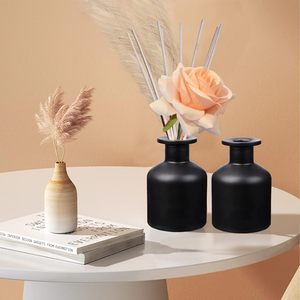 High Quality Diffuser Glass Bottle Black Empty Reed Diffuser Bottle With Stick 150ml <strong>Perfume</strong> Accessories for <strong>DIY</strong> - Product Image 4