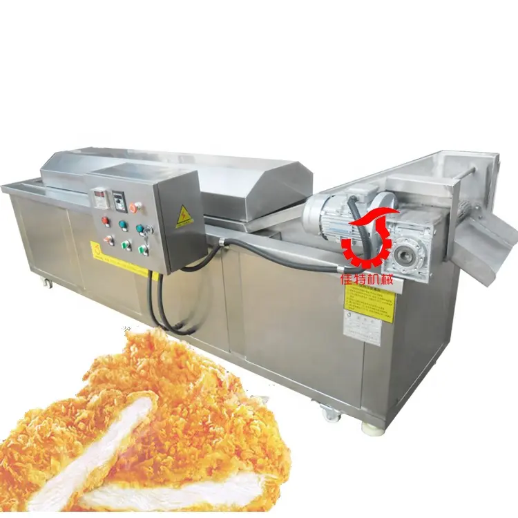 Üretici tedarik tavuk kanatları konveyör kızartma makinesi endüstriyel tavuk pirzola fritöz