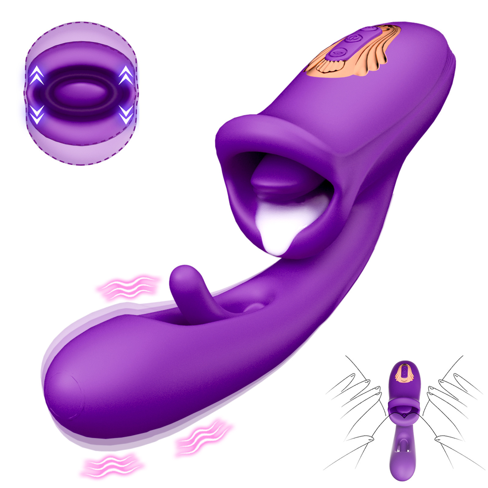 Big Mouth Tre-in-Uno viola - 2ª generazione