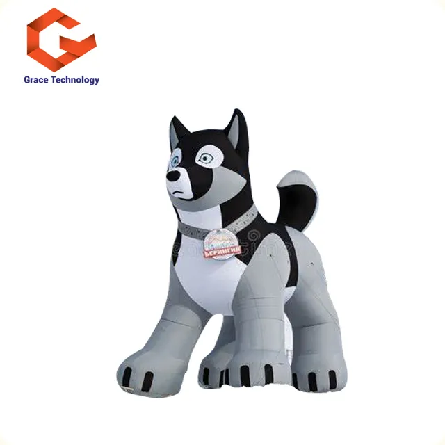 Anúncio inflável gigante de cachorro, pvc, inflável, mascote, cão, desenho animado para venda