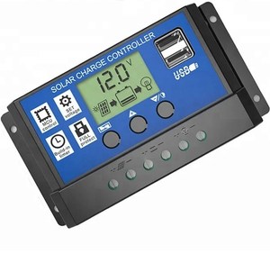 <strong>PWM</strong> 10/20/30A Solar Charge <strong>Controller</strong> 12V 24V LCD Display Dual <strong>USB</strong> Solar Panel Charge Regulator - Product Image 1