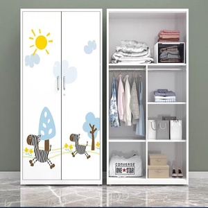 Armoire de style moderne en métal avec miroir Placards Almirah en acier pour chambre à coucher, maison, hôtel, hôpital, salle de bain - Product Image 2