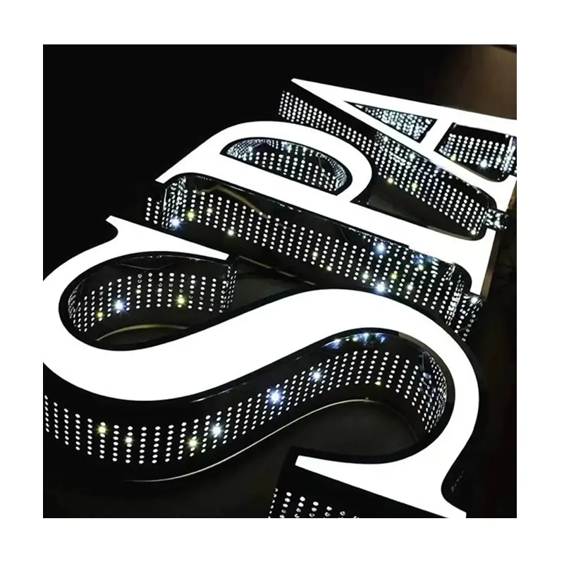 Магазин светящийся Логотип рекламный дисплей передняя подсветка электронные вывески рестораны светодиодная канальная буква