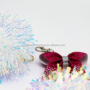 Bling Crystal <strong>Cheer</strong> <strong>Bow</strong> Cheerleading <strong>Cheer</strong> Keychain <strong>Cheer</strong> <strong>Bow</strong> Keychain for Cheerleader - Product Image 2