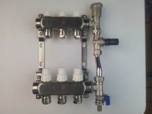High Quality 304 Stainless Steel Radiant Water Distribution Manifold for Floor Heating Systems