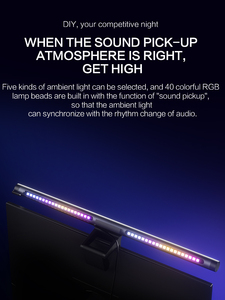 <strong>Game</strong> Room <strong>USB</strong> Powered Touch <strong>Control</strong> Dimmable Three Color Temperature RGB Backlight LED <strong>Computer</strong> Monitor Light Bar for Eye Caring - Product Image 3