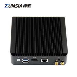 Zunsia Intel J4125 J1900 Nano Mini PC Thin Client Atom E3845 4 puertos Ethernet RS232 X86 Linux enrutador de escritorio sin ventilador Mini PC - Product Image 4