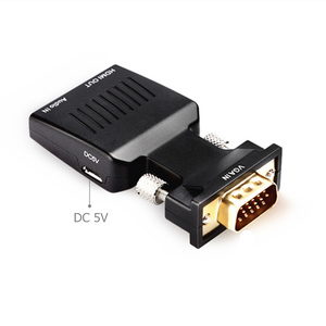 VGA para Cable convertidor HDMI 1080P/720P adaptador de entrada de alimentación de Audio para HDTV Monitor proyector para PS3 PC portátil combinación de PVC S