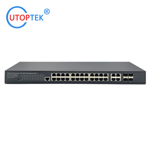 Interruttore di Routing Ethernet a rete POE gestito da 24 porte Gigabit con 4 slot SFP potenza integrata tipo connettore L2 RJ45 - Product Image 5