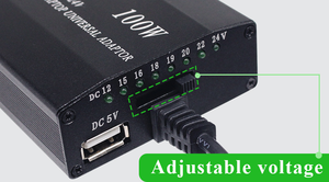 Hot mini Notebook fuente de alimentación 100W voltaje ajustable 12V a 24V adaptador de corriente para Notebook - Product Image 5