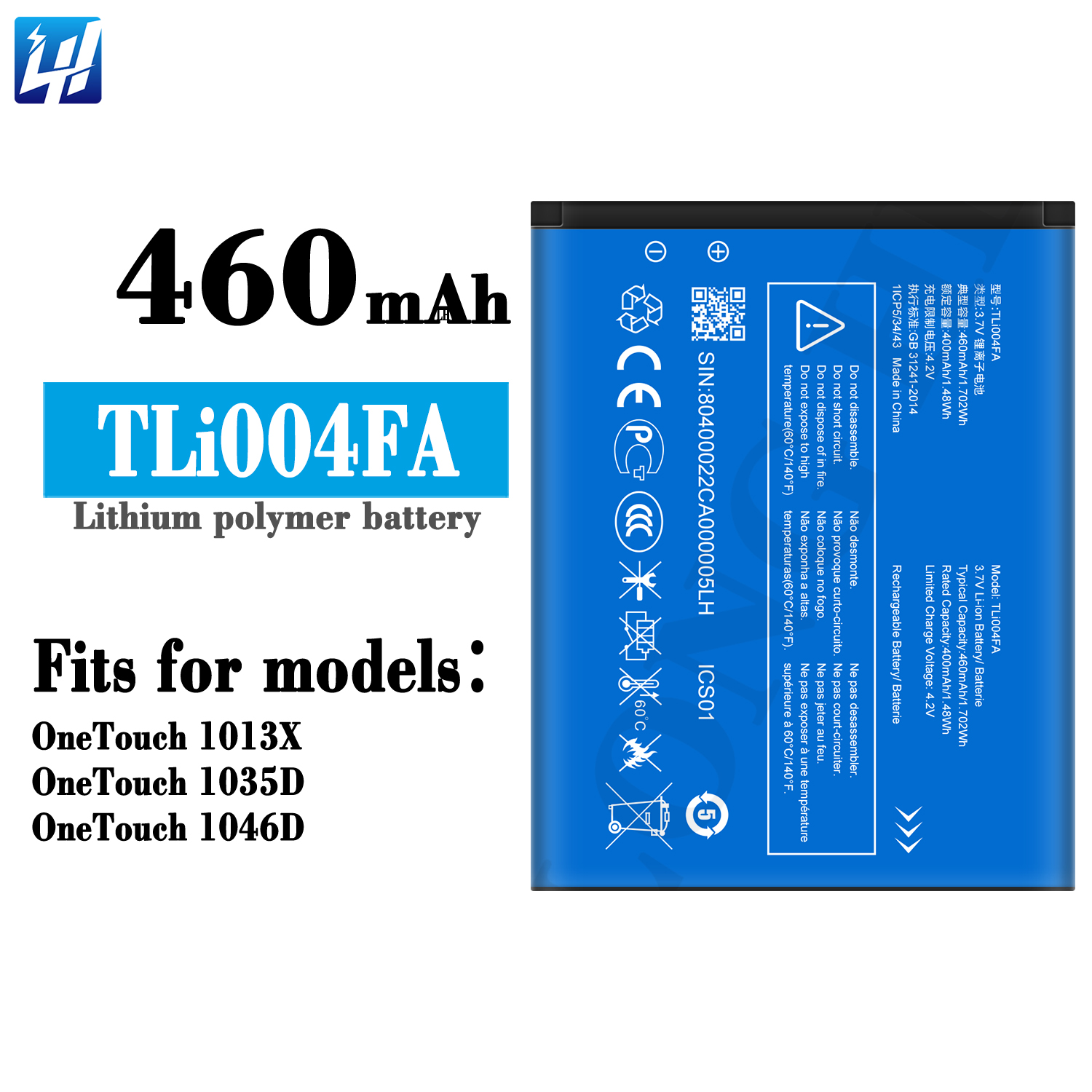 for Alcatel OneTouch 1013X, OT-1035D, OT-1046D