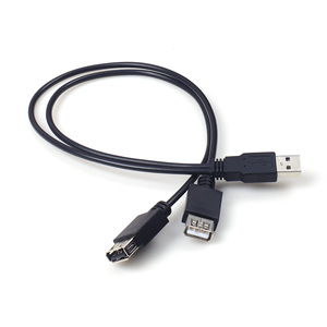 USB 2.0 2-in-1メススプリッターYケーブル1-2 USBエクステンションデータケーブル - Product Image 6