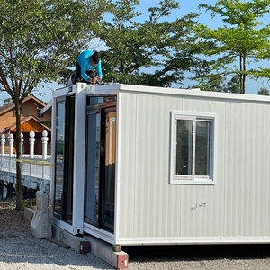 20ft modüler konteyner evleri dış mekan kullanımı için genişletilebilir düz paket mobil evler mutfak depolar 40ft standart boyut mevcut - Product Image 3