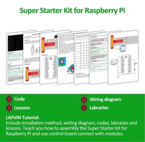 Sg90 Servo Led <strong>Relay</strong> Resistors + <strong>With</strong> Gpio Extension Board Jump Model 3B+ 3B <strong>With</strong> Tutorial Starter Kit For <strong>Raspberry</strong> <strong>Pi</strong> 3