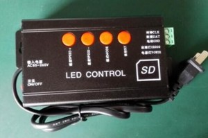 Controller RGB programmabile a colori Led DMX TTL Controller di illuminazione a Led con scheda SD per progetto di illuminazione