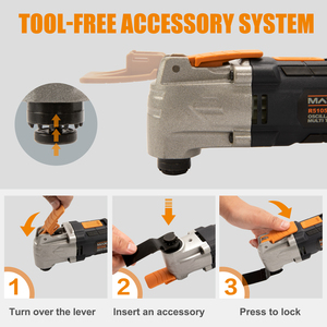 MAXXT Multiherramienta Oscilante, Sierra Oscilante con 6 Velocidades Variables 3 Ángulo de Oscilación Construcción de Liberación Rápida - Product Image 5
