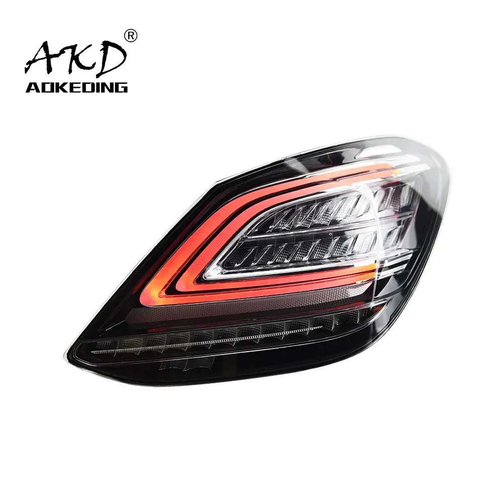 AKD 자동차 스타일링 조명 벤츠 amg LED 테일 Lihgt 2014-2019 f32 C200 C260 C300 테일 램프 DRL 동적 신호 자동 액세서리