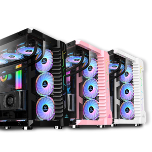Estuche para juegos, gabinete para PC con fuente de alimentación, Torre completa, estuche para computadora de oficina, estuche para PC micro ATX, 4 puertos USB, unidad de sistema blanca - Product Image 2