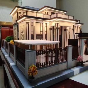 Personalizable 3D 1/50 Escala Modelo arquitectónico de Eco Villa Desarrollo Durable Diseño moderno Estilo Vivienda Modelo de exhibición - Product Image 1