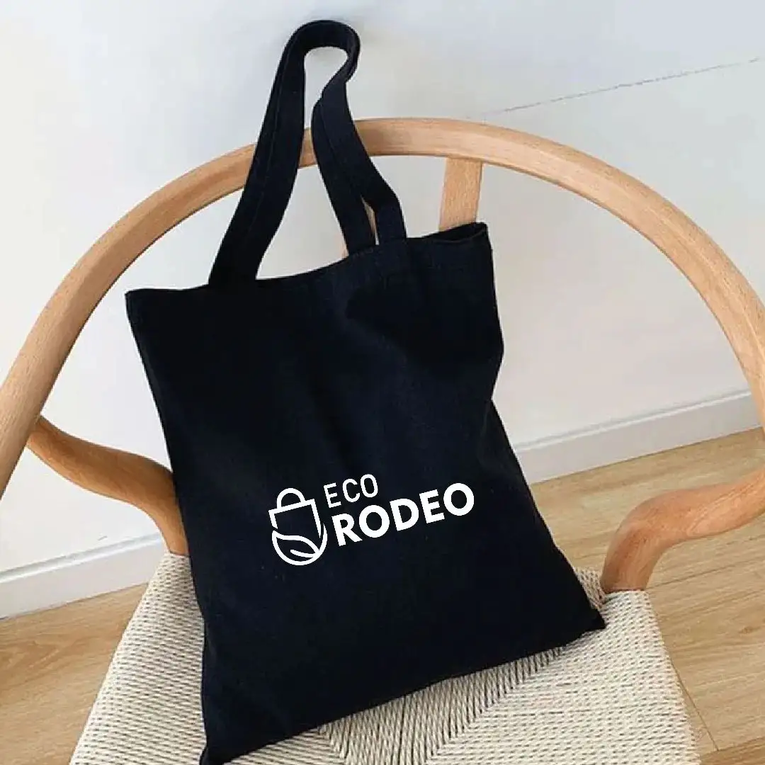 Tote Bag resistente della drogheria di Eco del tessuto di tela del panno nero di acquisto pieghevole foderato spesso riciclato su misura all'ingrosso