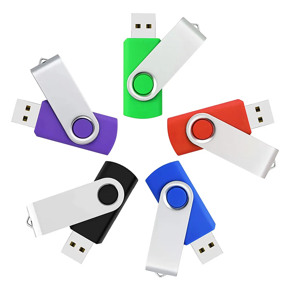 Chiavetta Usb girevole 256gb girevole Usb 2.0 3.0 4gb 16gb con Logo personalizzato 32gb 64gb 128gb chiavetta Usb di grande capacità