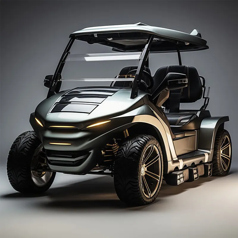 48/72V New Style B Modern Fashion 2023 Brand Design 4 Seat Sightseeing Bus Club Cart Electric Golf Buggy Hunting Cart