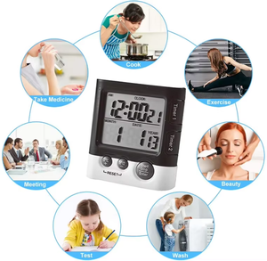 2-Channel LCD ekran geri sayım sayacı dijital Mini elektrikli mutfak zamanlayıcı plastik LED elektronik zamanlayıcı ev pişirme için - Product Image 3