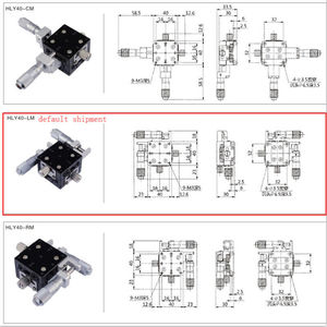 Nuevo 40*40mm Ajuste de precisión XY Cojinete de rodillos cruzados de dos ejes Mesa deslizante manual para etapas de traducción lineal manual - Product Image 6