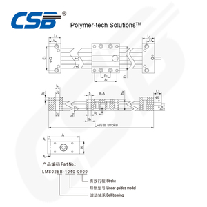 Linear führungs schienen system halbfertiges Produkt Linear bewegungs geräte LMS02BB Linear antriebs module - Product Image 5